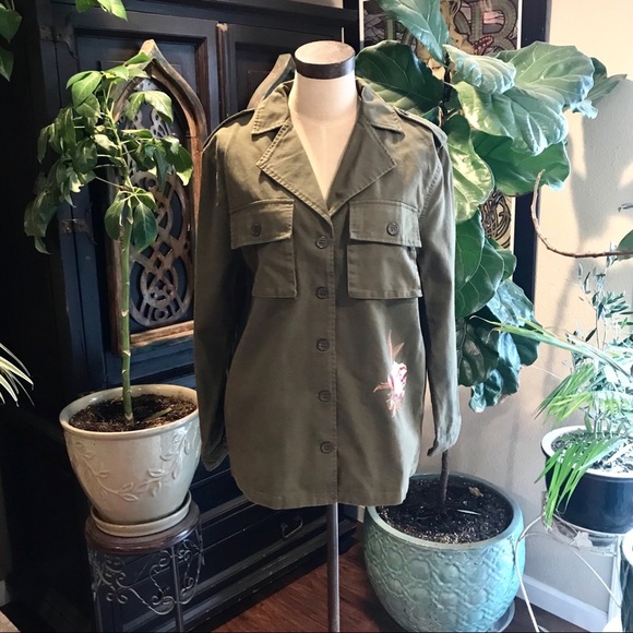 Sloan boho embroidered army utility jacket - Picture 3 of 7